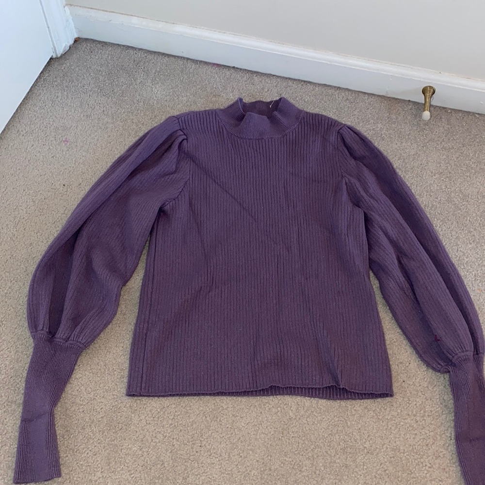Purple Flair sleeve Sweater